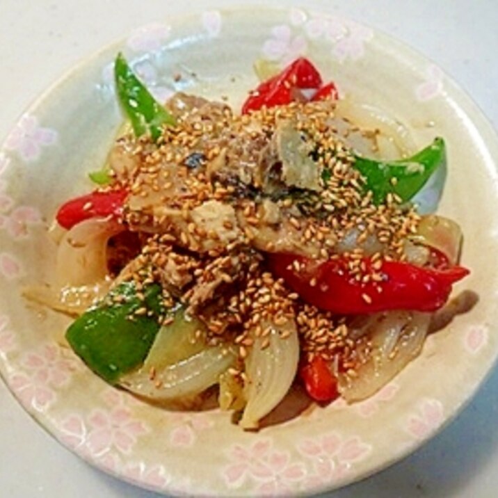 美味しい!鯖水煮缶と野菜の味噌炒め